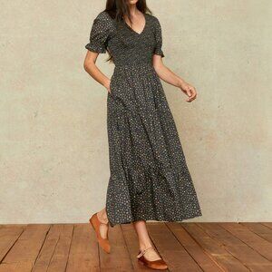 Christy Dawn - The Brooklyn Dress - Color Fauna Black - Size L